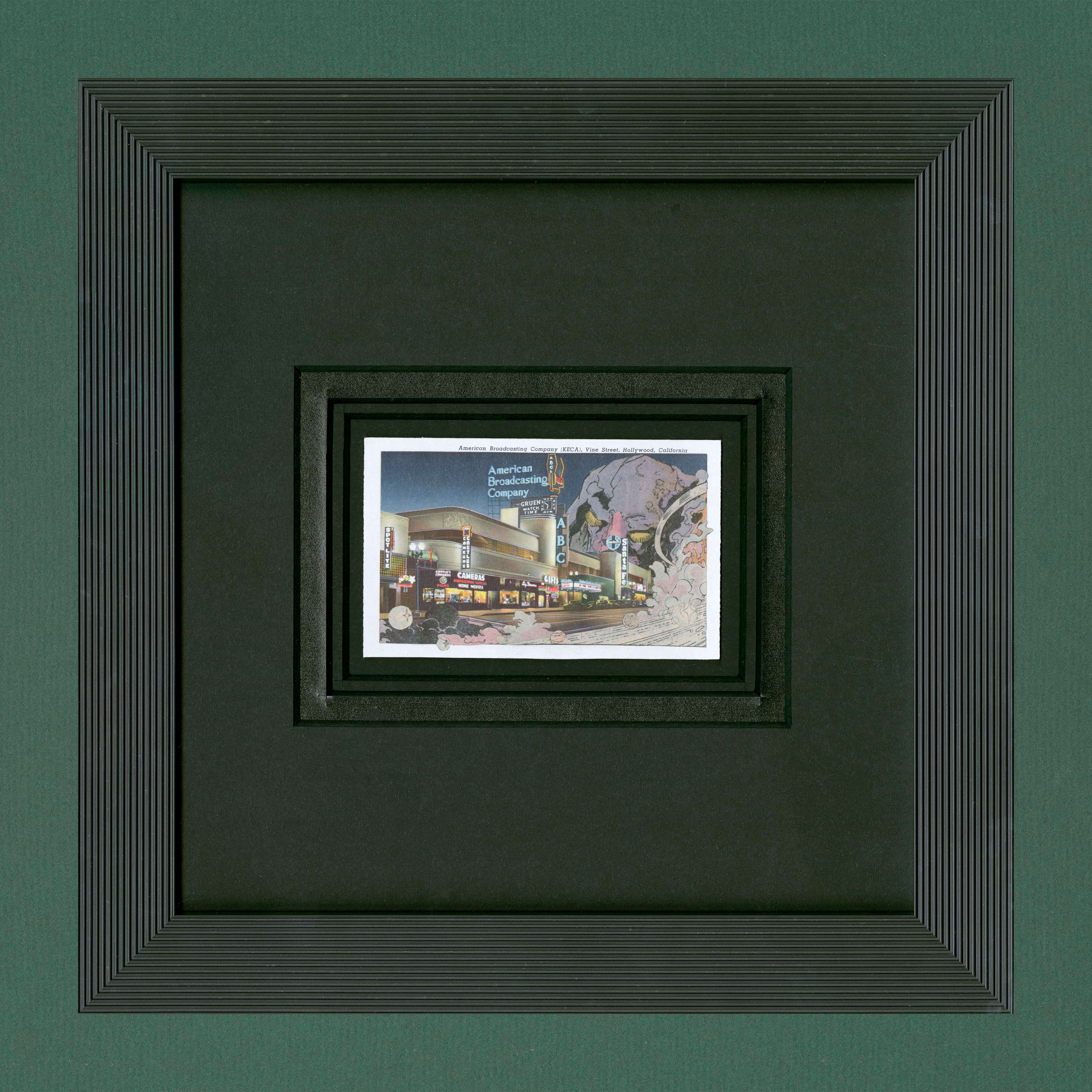 "ABC/ KECA" Framed Original Fine Art Collage