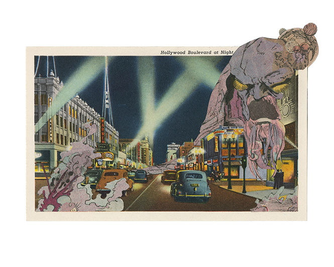 Hollywood Boulevard at Night