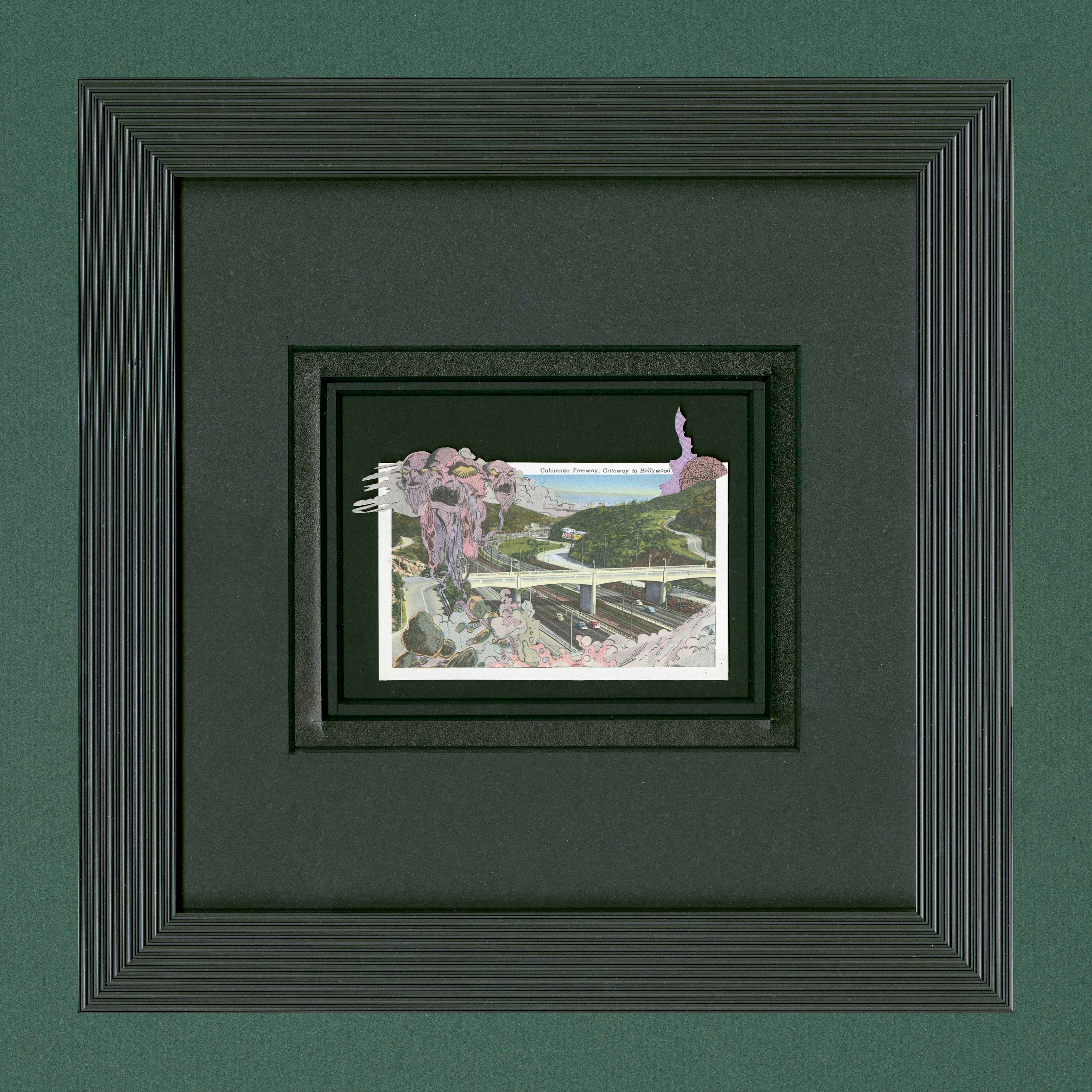 "Cahuenga Freeway" Framed Original Fine Art Collage