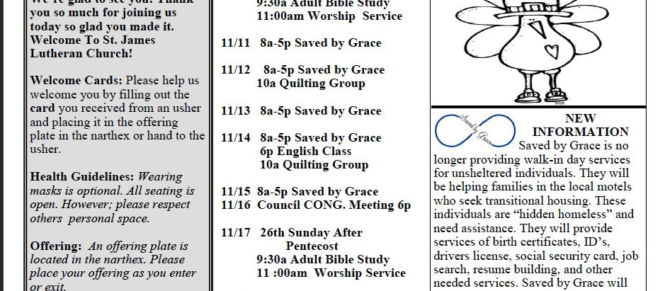 "What's Happening" for Sunday, November 10, 2024