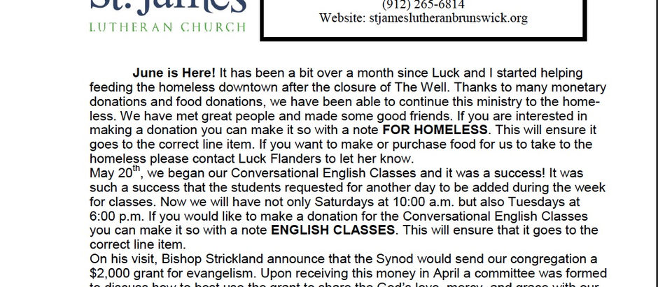 "Grace Notes" for June 2023