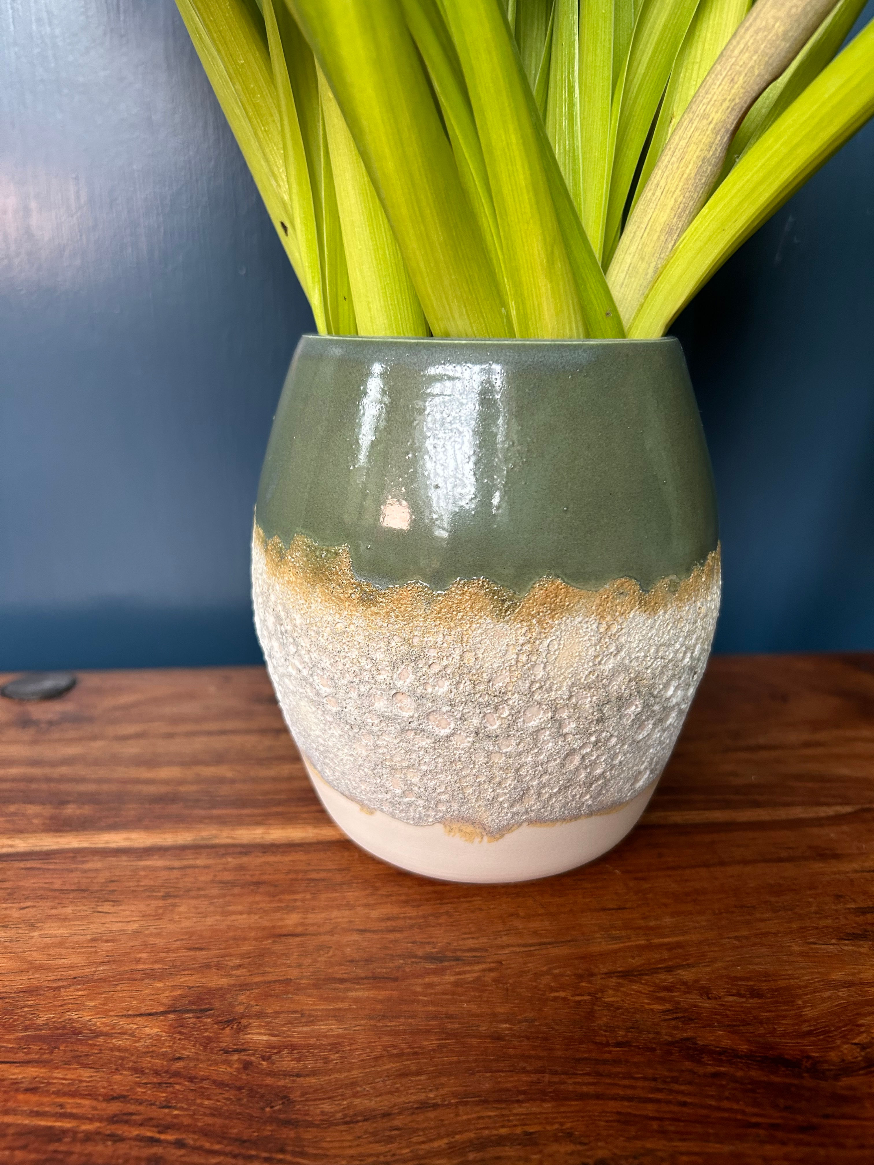 handmade stoneware pot