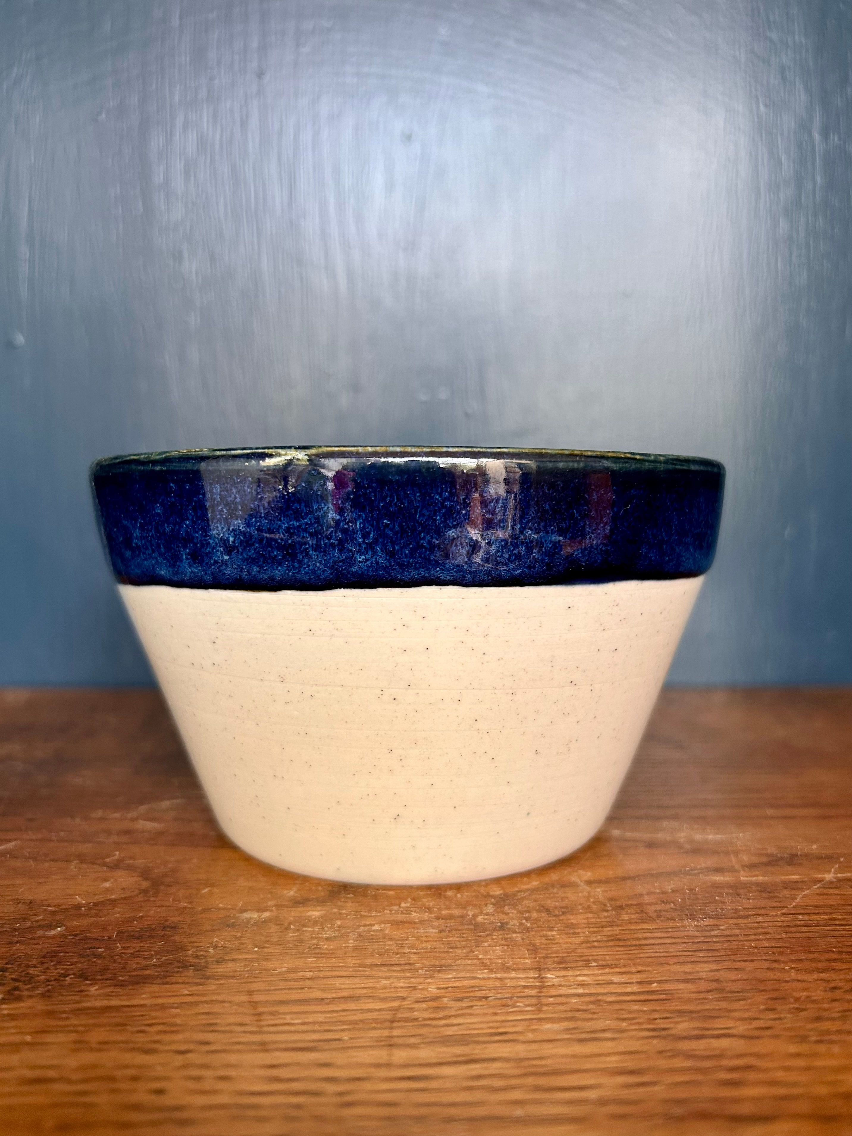 Small blue and white bowl