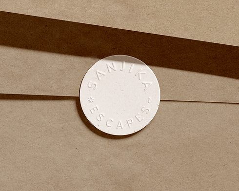 Sanjika Escapes Embossed Logo 