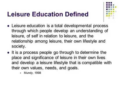Leisure Education