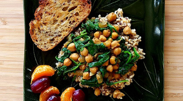 Garbanzos con Espinacas