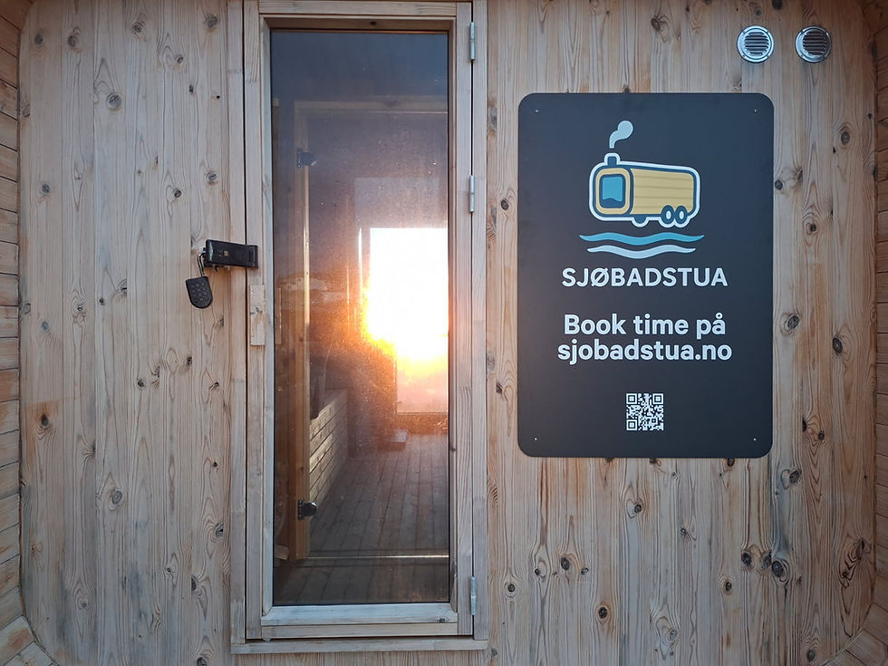 Inngangdør til Sjøbadstua