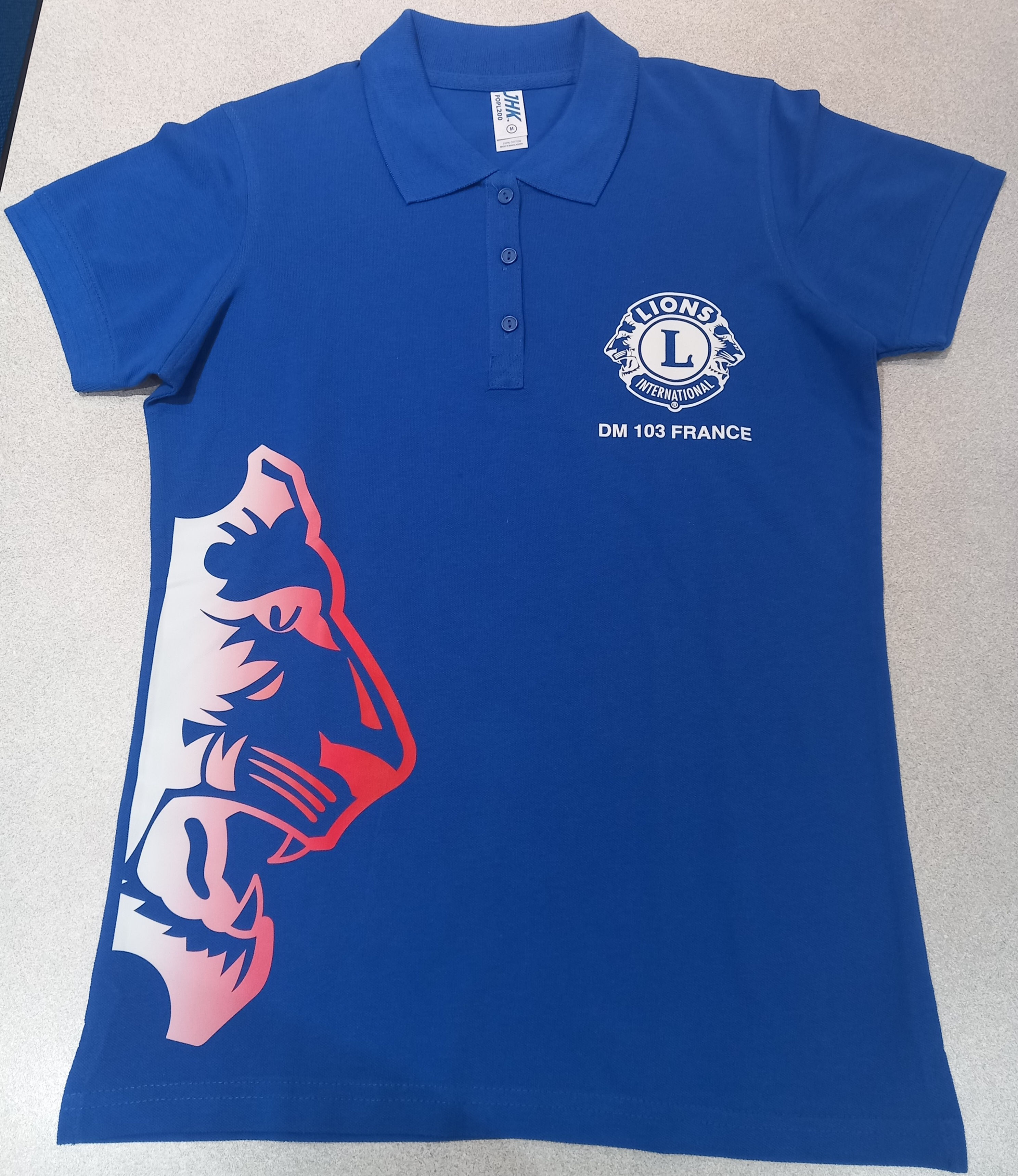 Polo bleu