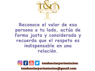 Reconoce el valor de la persona a tu lado.