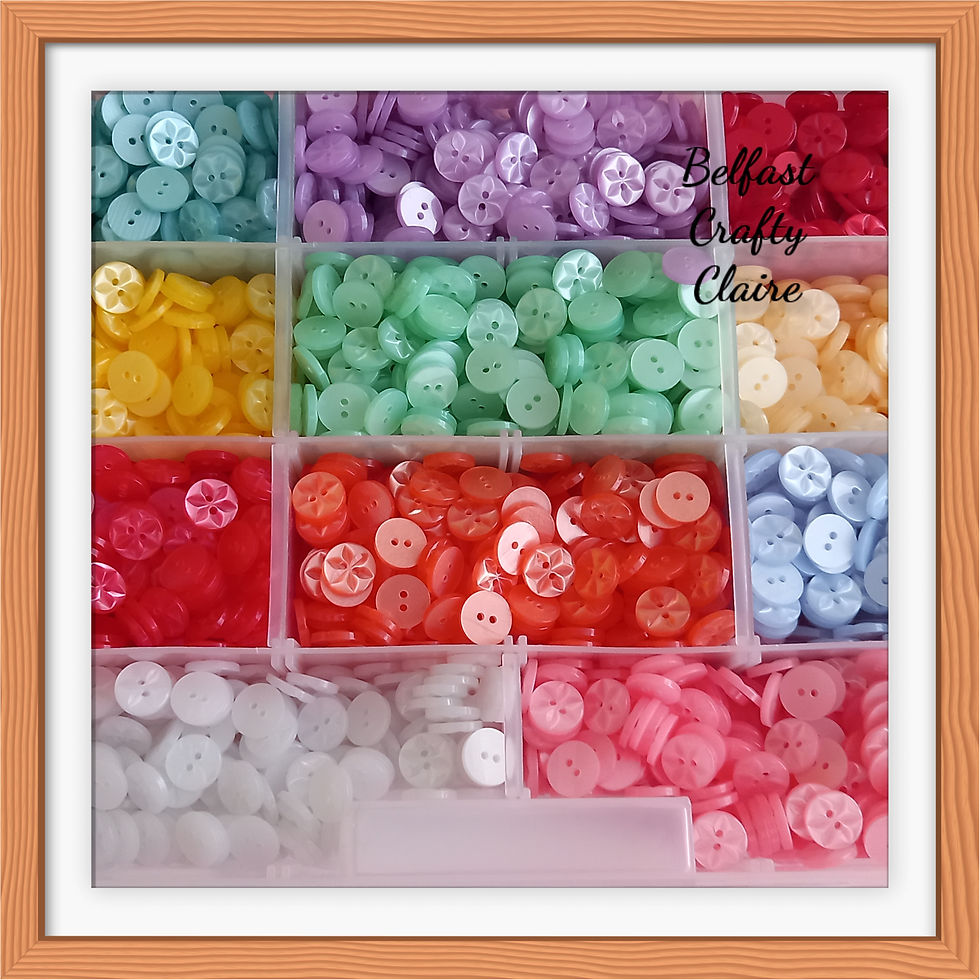 Star Style Baby Resin Buttons - MIXED COLOUR PACKS - 3 Sizes Available