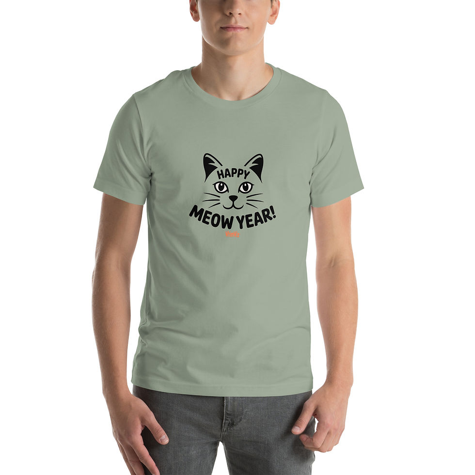 Thumbnail: Happy Meow Year - WhimWiz Unisex t-shirt