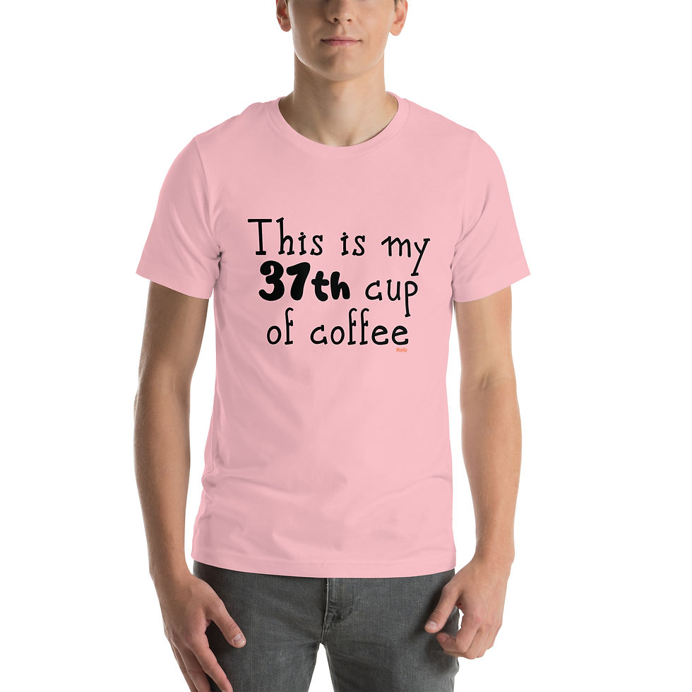 Thumbnail: 37th Cup of Coffee - WhimWiz Unisex t-shirt