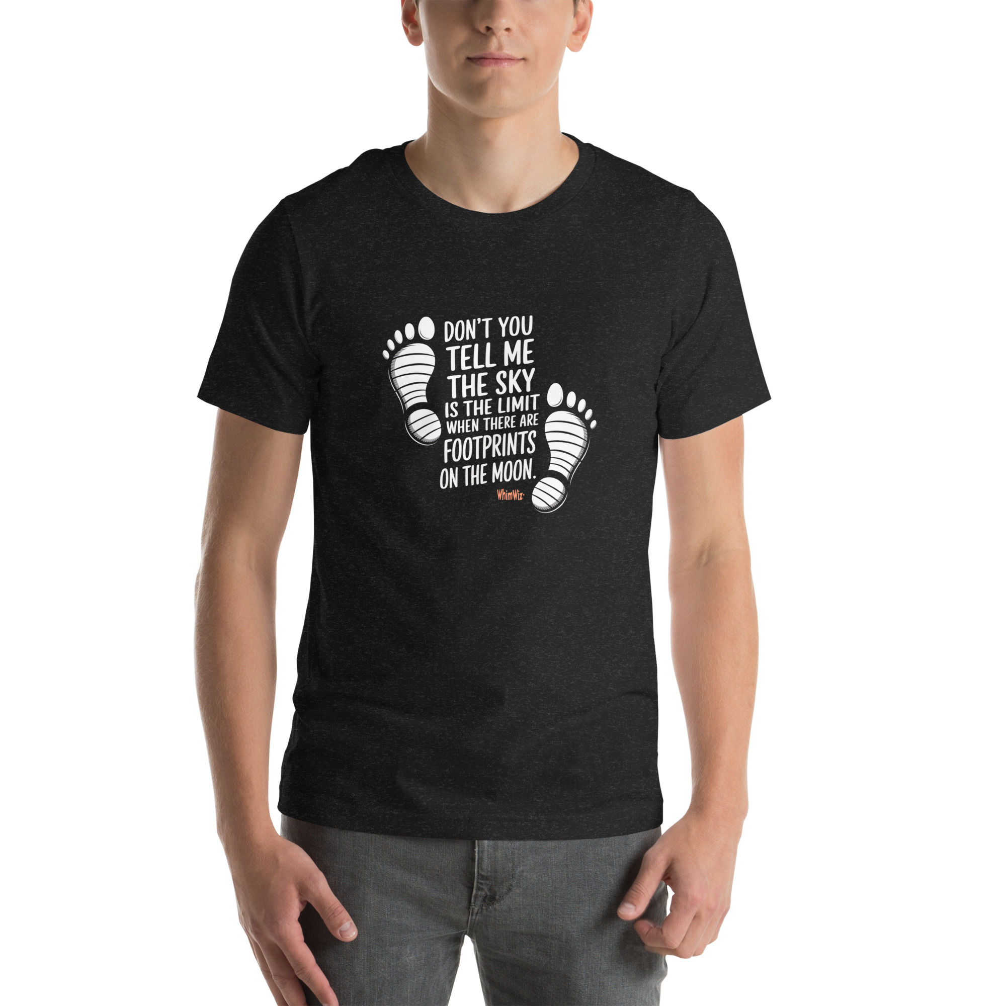 Footprints on the Moon - WhimWiz Unisex t-shirt copy