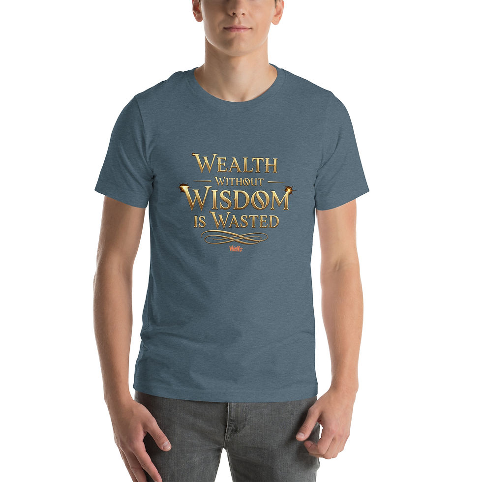 Thumbnail: Wealth Wisdom - WhimWiz Unisex t-shirt