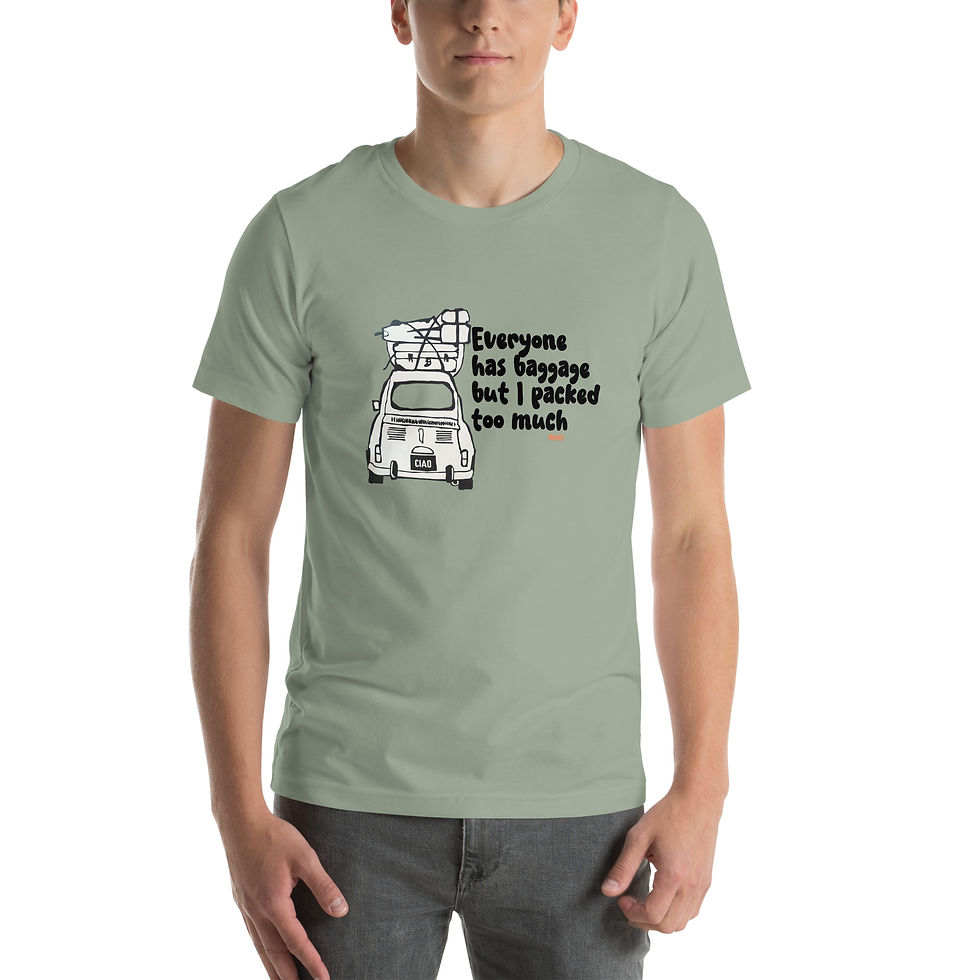 Thumbnail: Everyone has Baggage - WhimWiz Unisex t-shirt