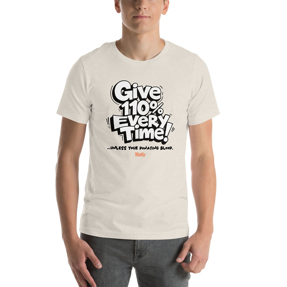 Thumbnail: Give 110% Unless... - WhimWiz Unisex t-shirt