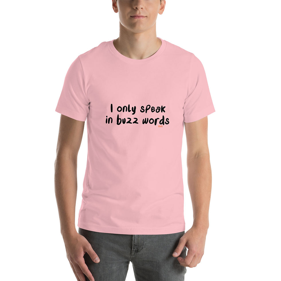 Thumbnail: Buzz Words -WhimWiz Unisex t-shirt