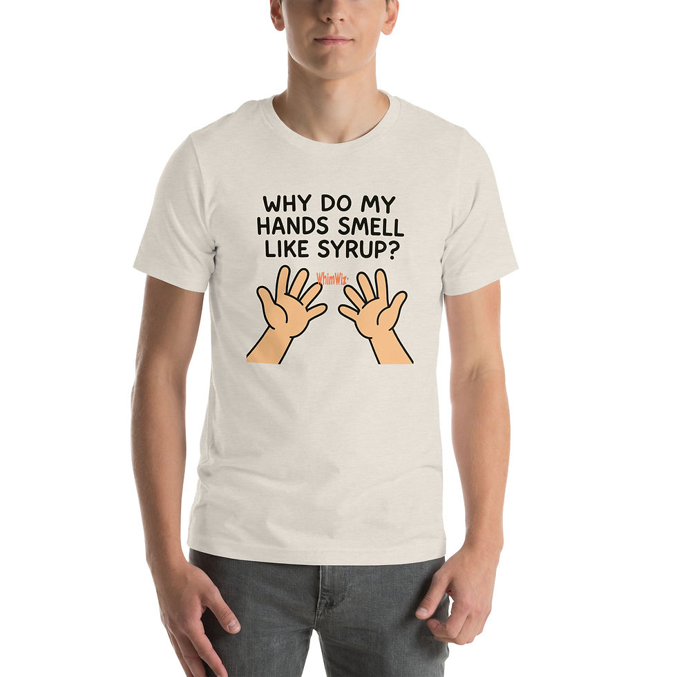 Thumbnail: Hands Smell Like Syrup - WhimWiz Unisex t-shirt