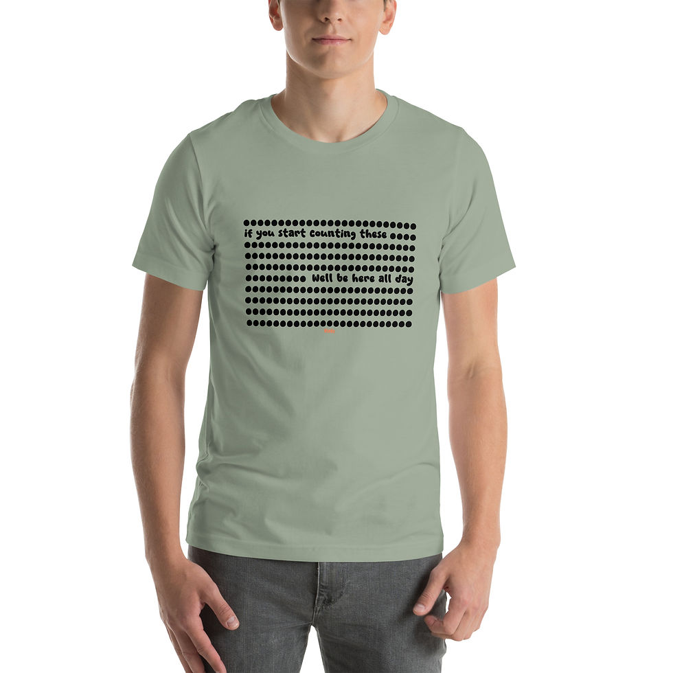 Thumbnail: If You Start Counting These - WhimWiz Unisex t-shirt