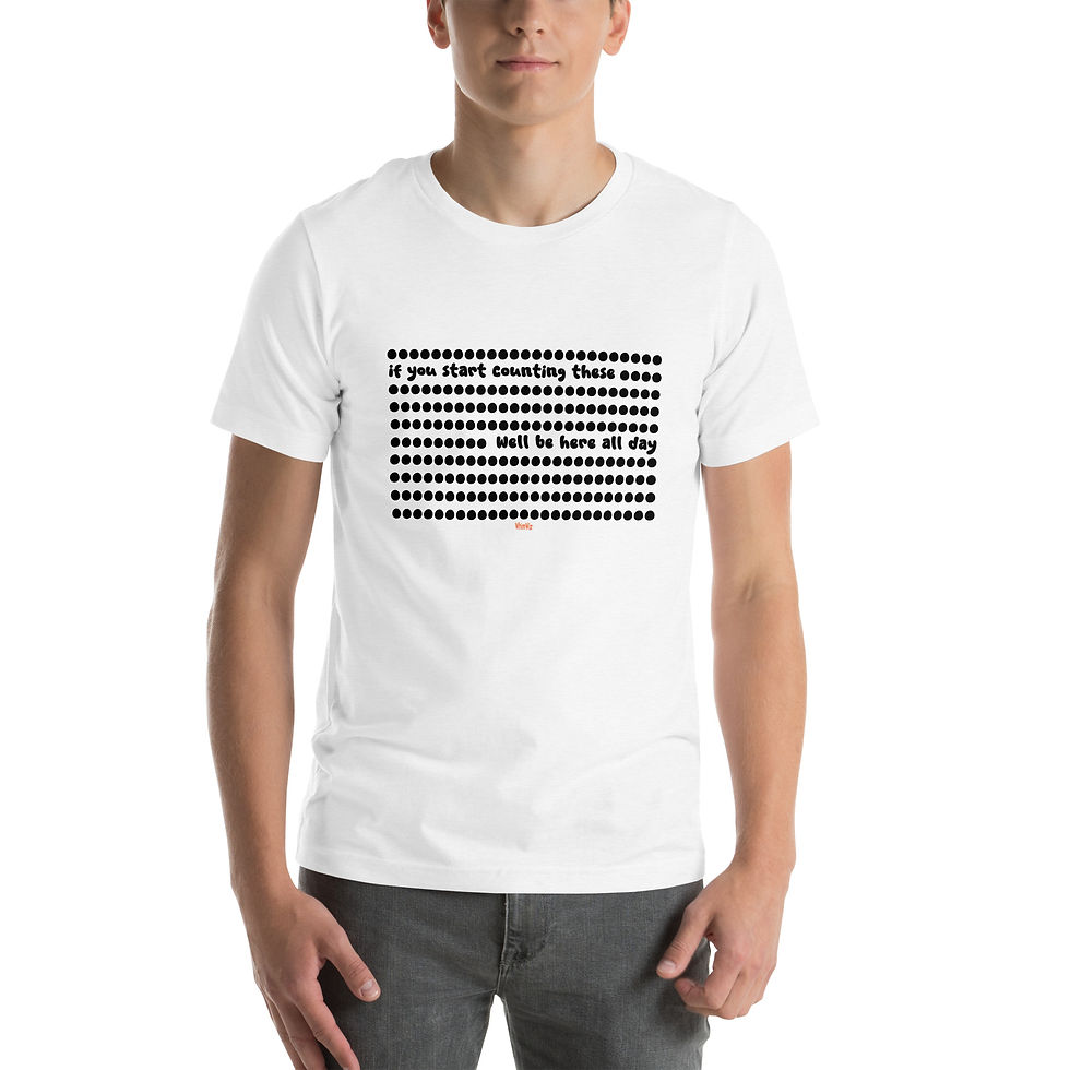 Thumbnail: If You Start Counting These - WhimWiz Unisex t-shirt