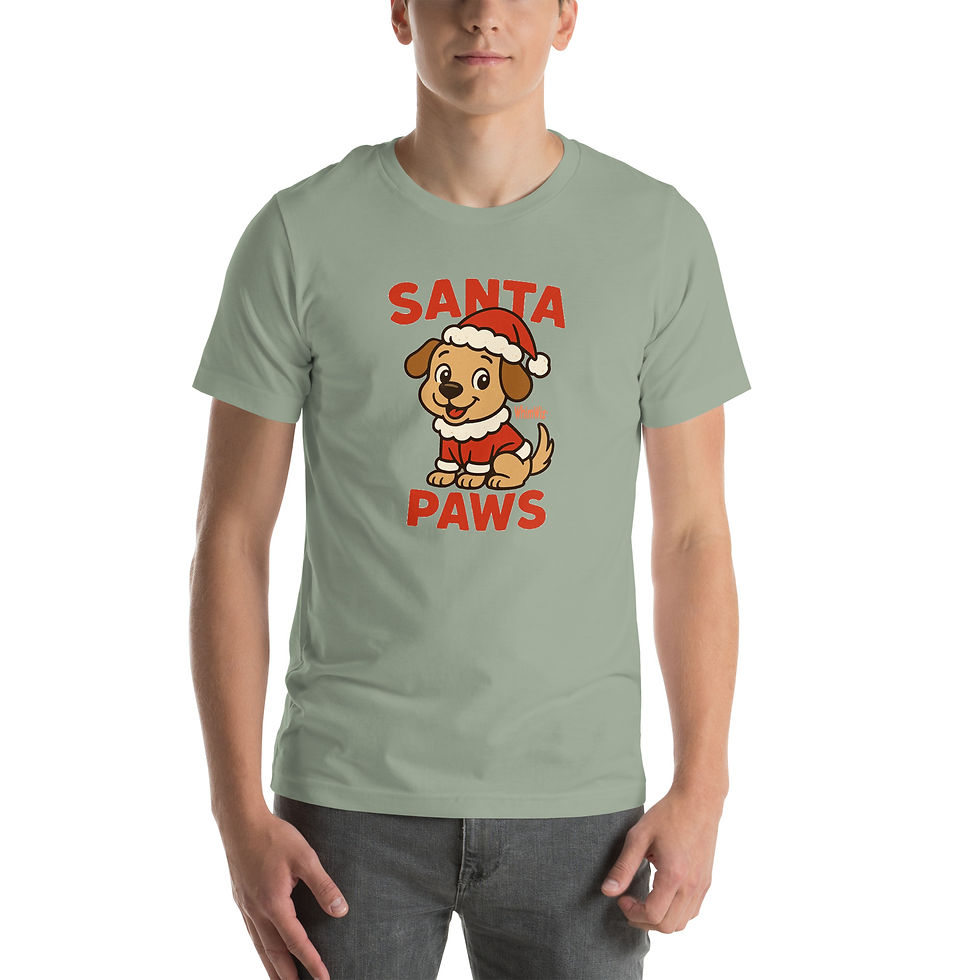 Thumbnail: Santa Paws - WhimWiz Unisex t-shirt