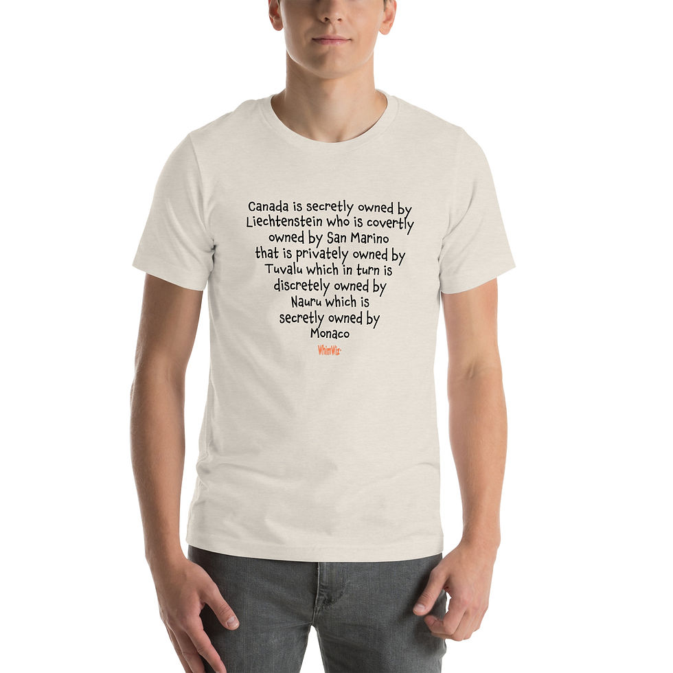 Thumbnail: Canada is secretly owned - WhimWiz Unisex t-shirt