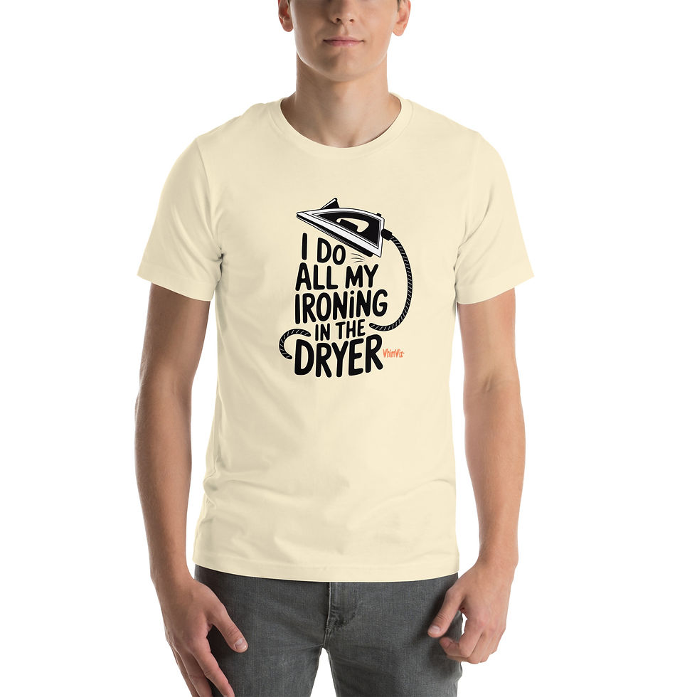 Thumbnail: Ironing in the Dryer - WhimWiz Unisex t-shirt