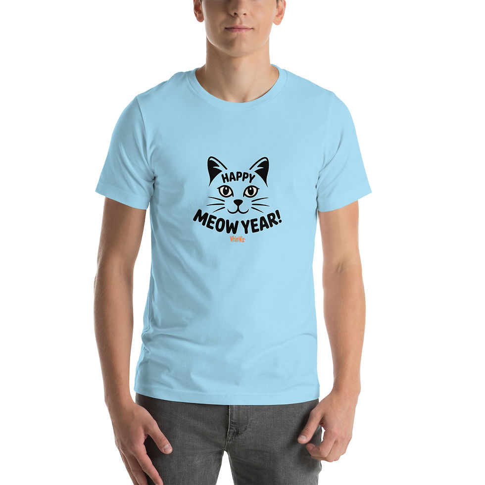 Thumbnail: Happy Meow Year - WhimWiz Unisex t-shirt