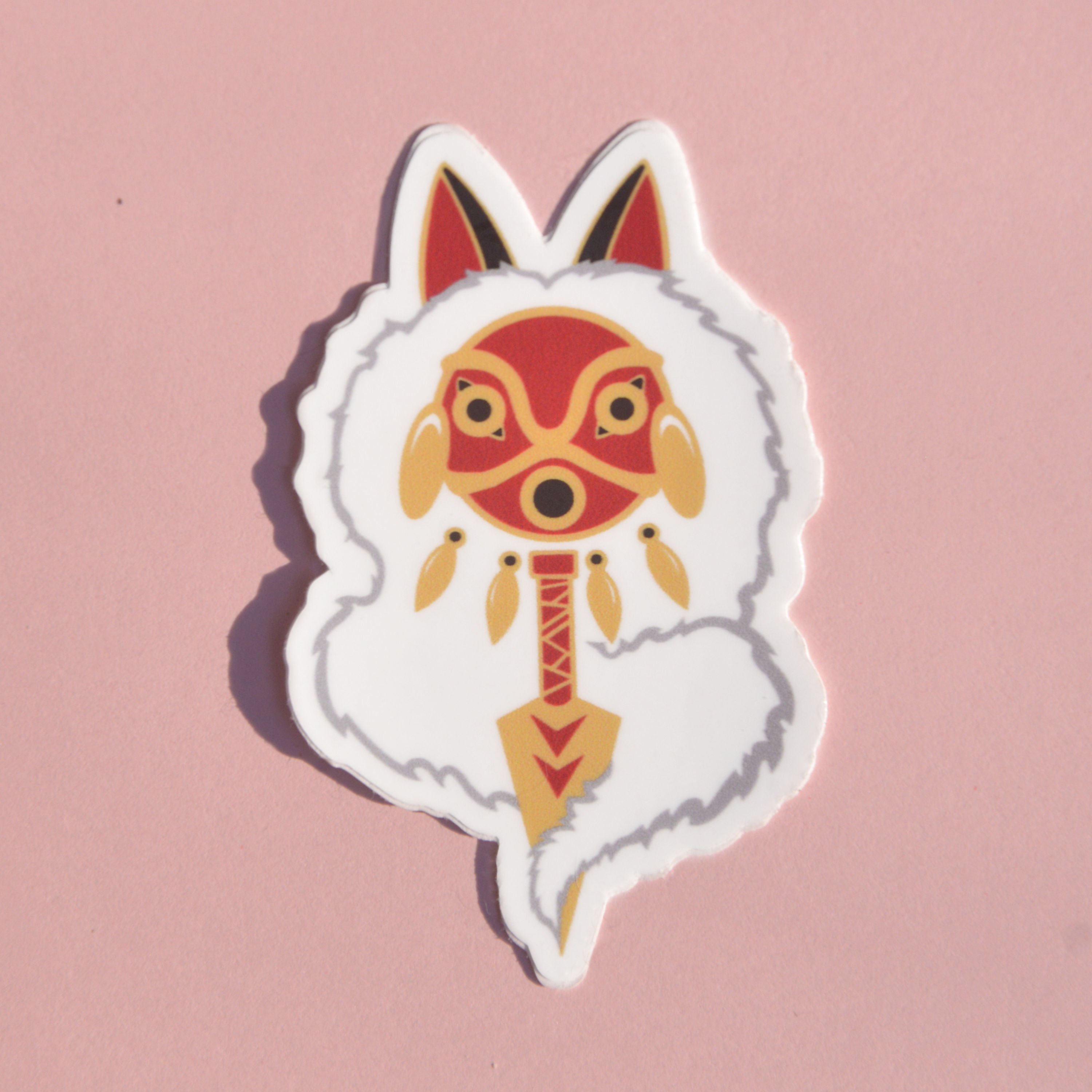 Warrior Mask Vinyl Sticker