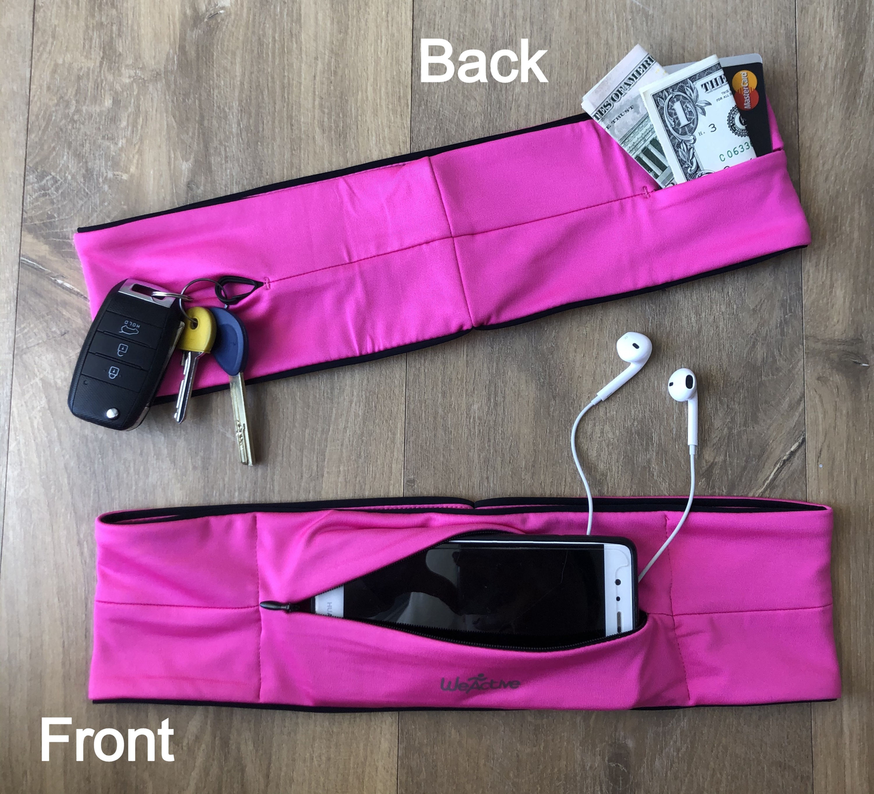 פאוץ ריצה צר ורוד לטלפון ולספורט