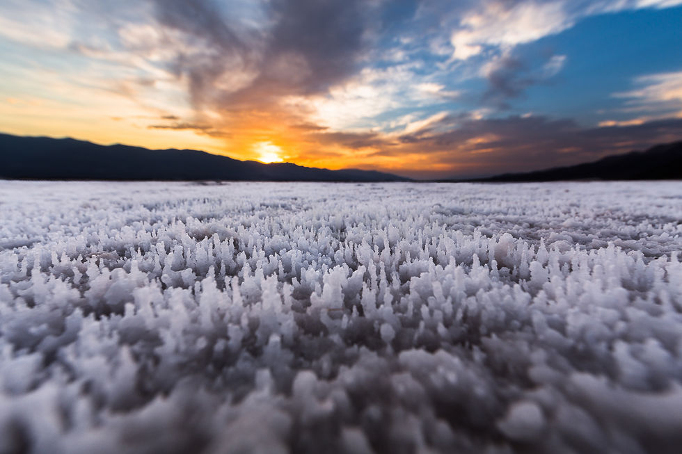Sunset over Salt Fields IV