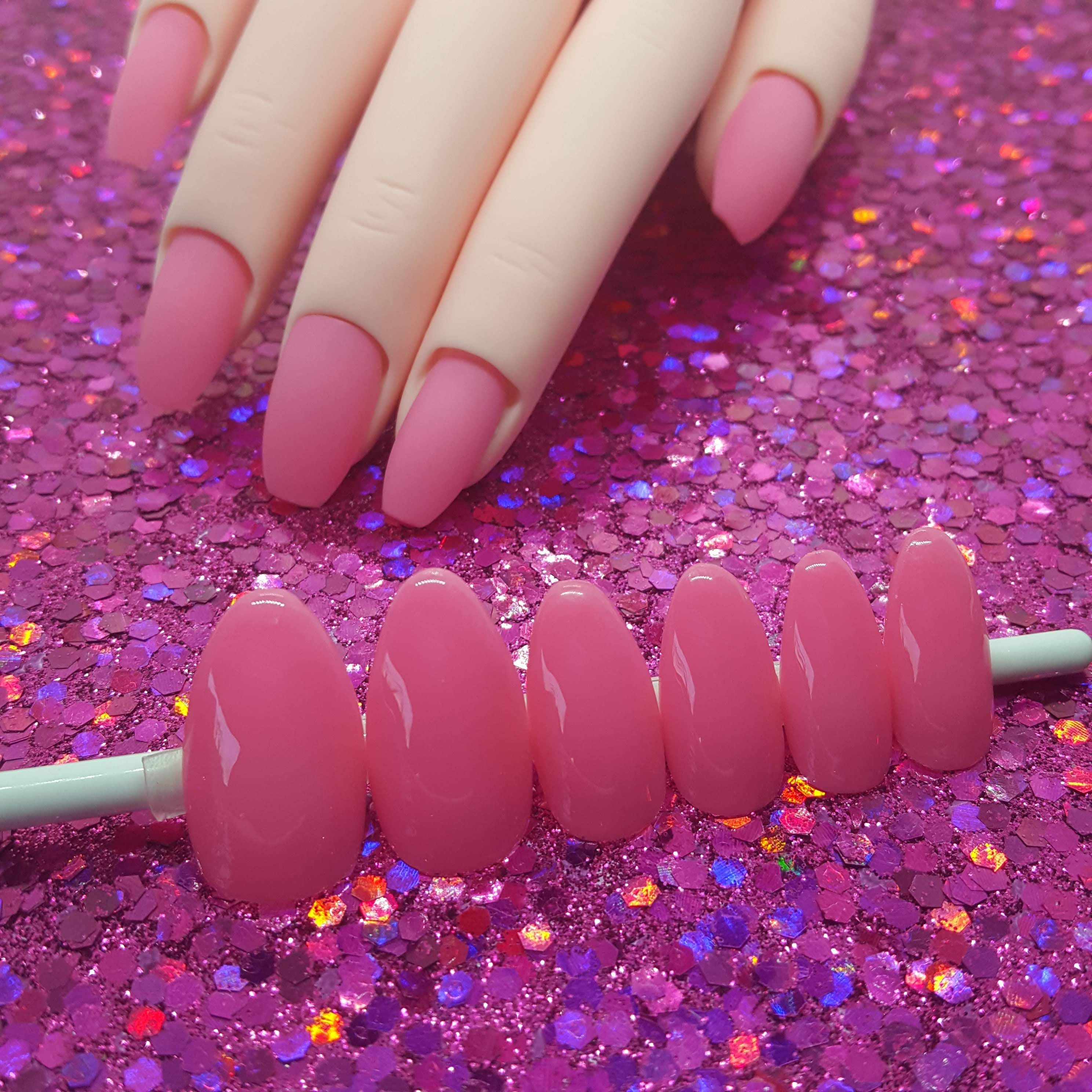 Ready To Wear - Barbie Vibes | Hot Pink | Coffin or Stiletto Press On Nail Set