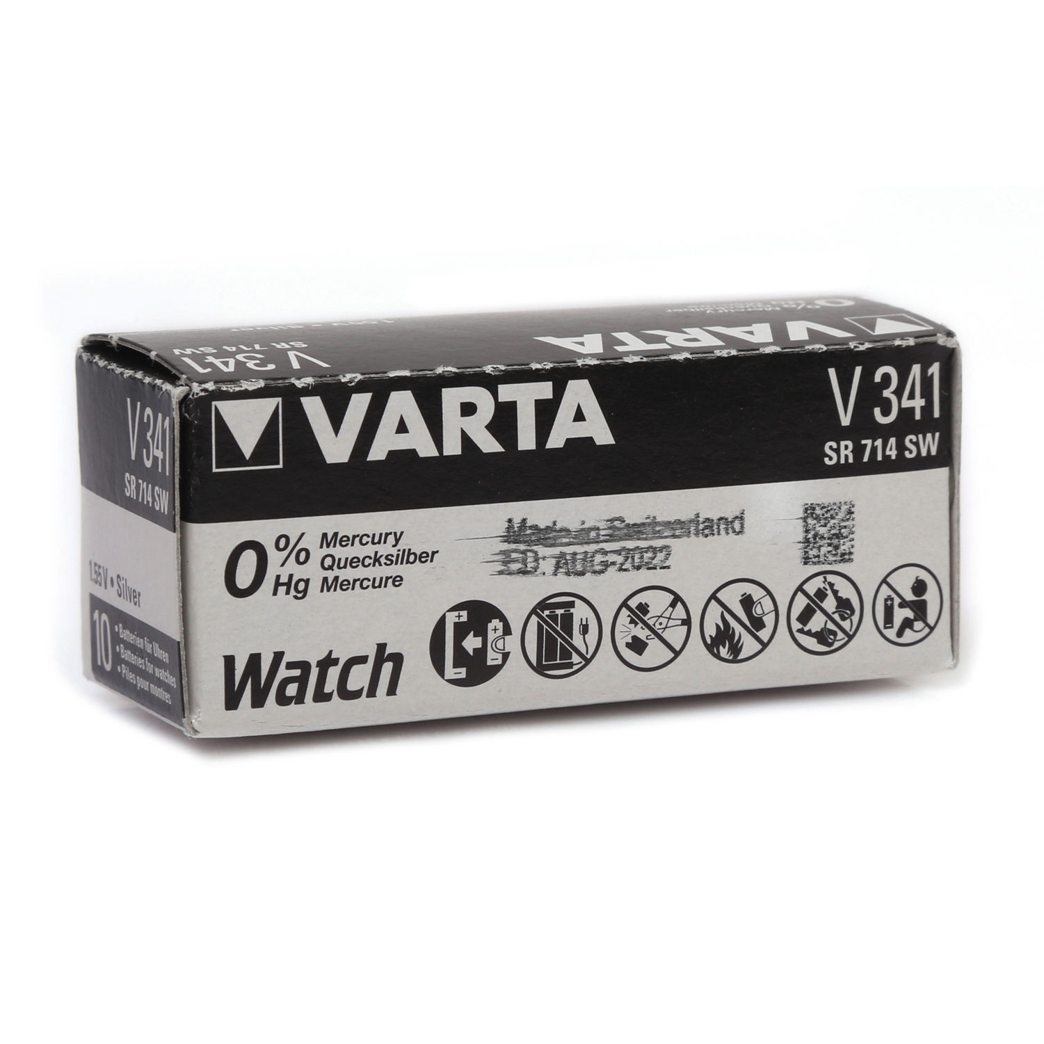 Varta 341 SR714SW Alkalin Hafıza Saat Pili