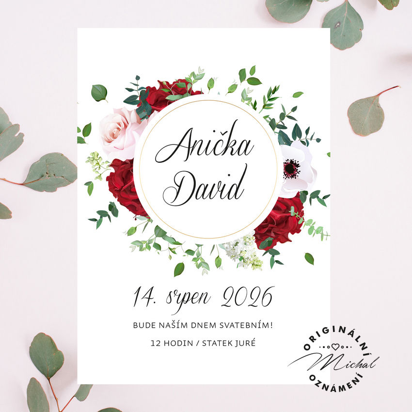 Svatební oznámení - TYP 250