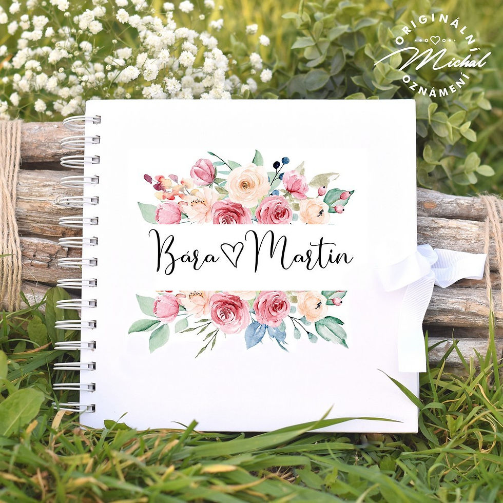 Svatební kniha hostů v pevných knižních deskách - 68