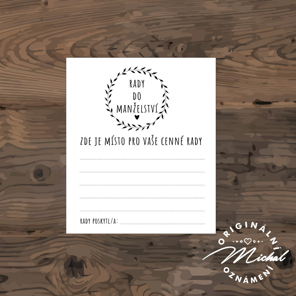 Rady do manželství - TYP R1