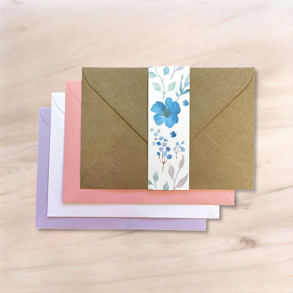 Pásek na obálku - 25 Transparentní / bílý