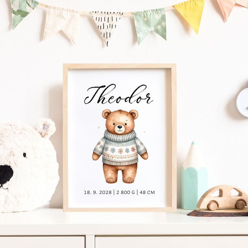 Medvěd se jménem plakát do dětského pokoje