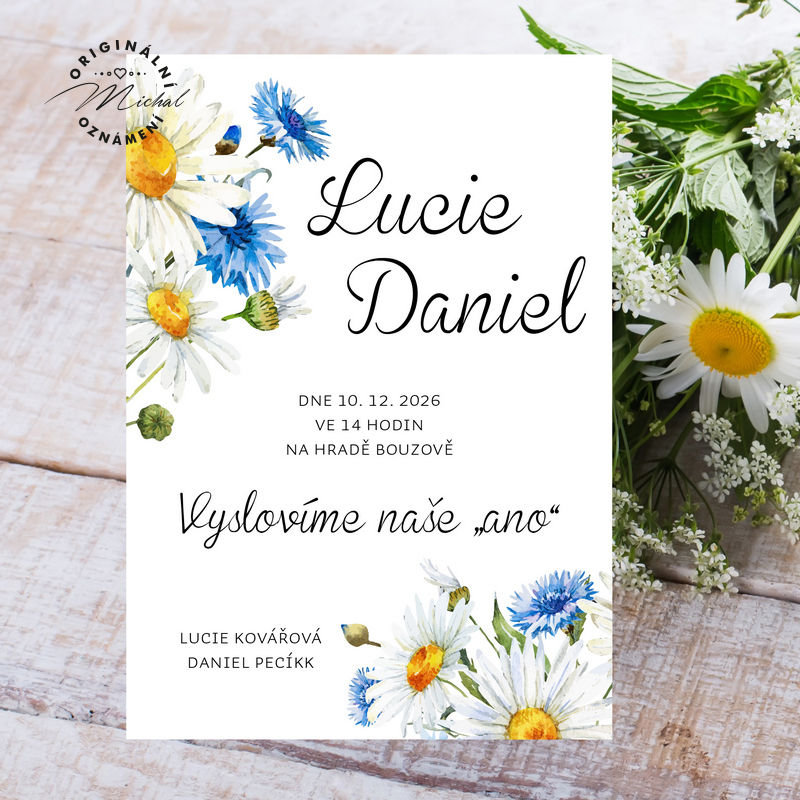 Svatební oznámení - TYP 265
