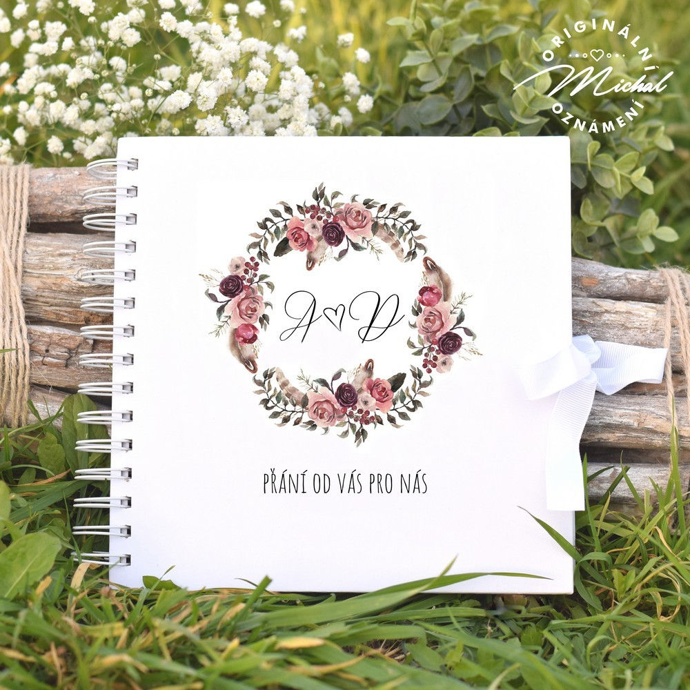 Svatební kniha hostů v pevných knižních deskách - 72