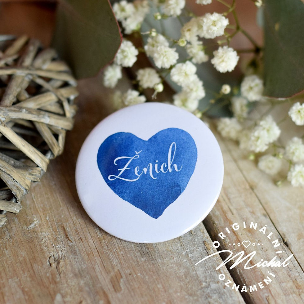 Svatební placka, svatební placky, tým nevěsty, tým ženicha, rozlučka, jména svatebčanů, vývazky