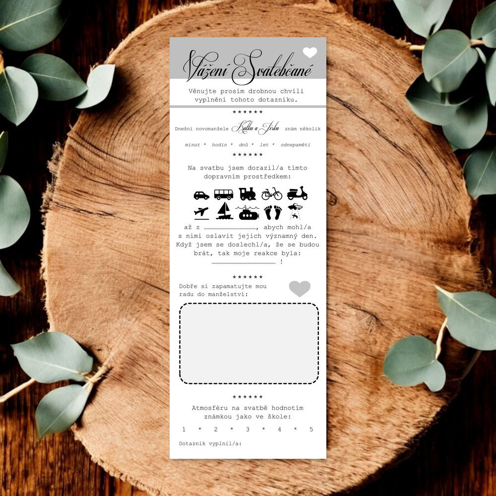 Rady do manželství a svatební dotazník