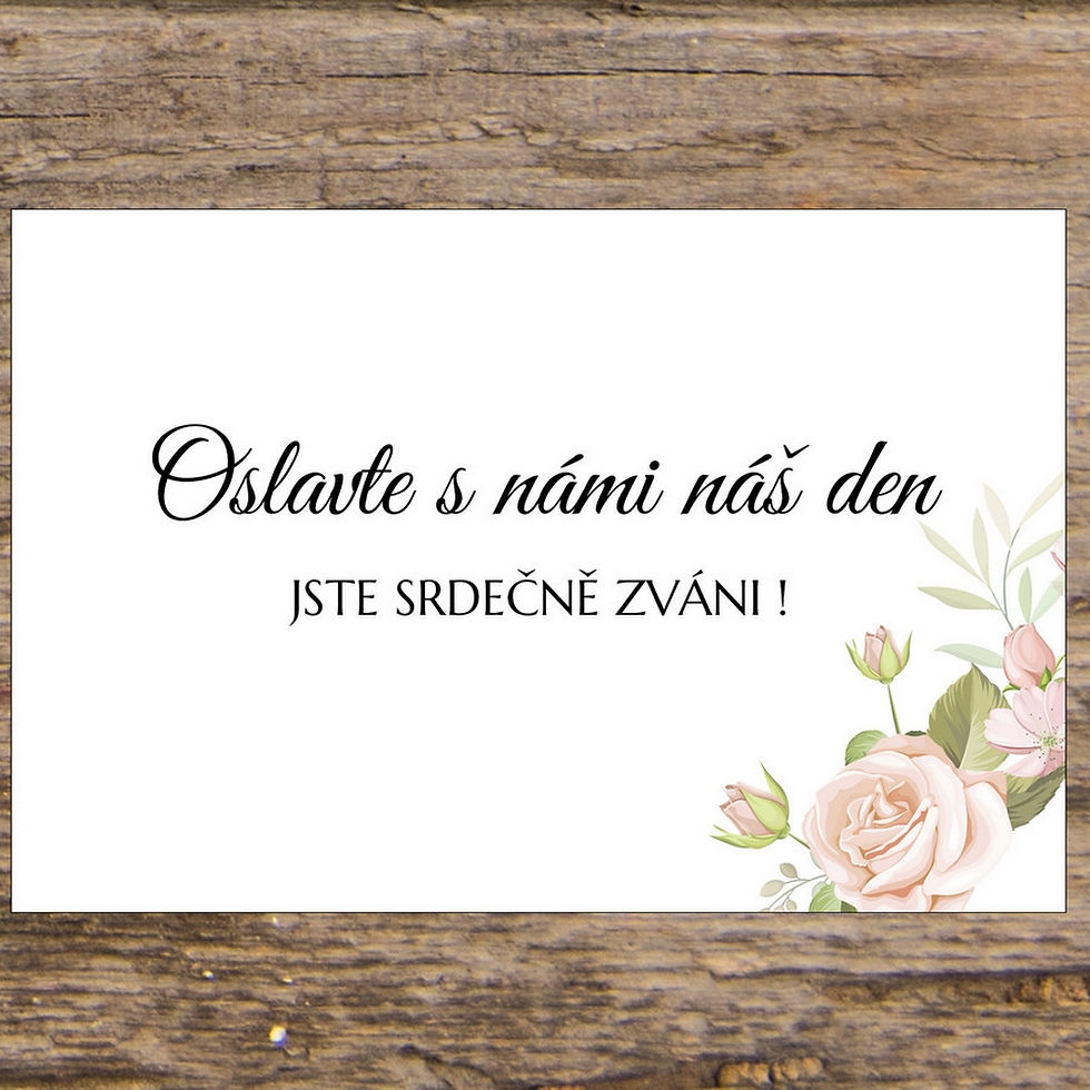 Pozvánka ke svatebnímu stolu