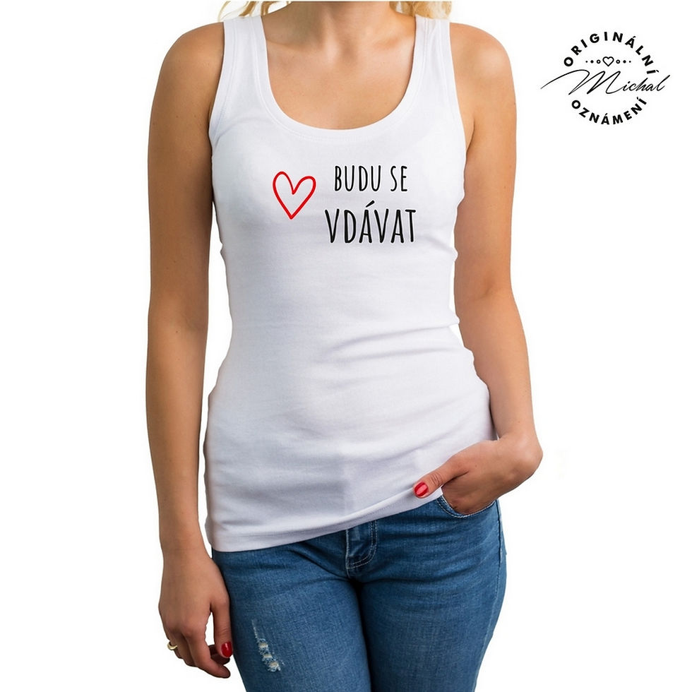 Svatební tílko s potiskem - T23