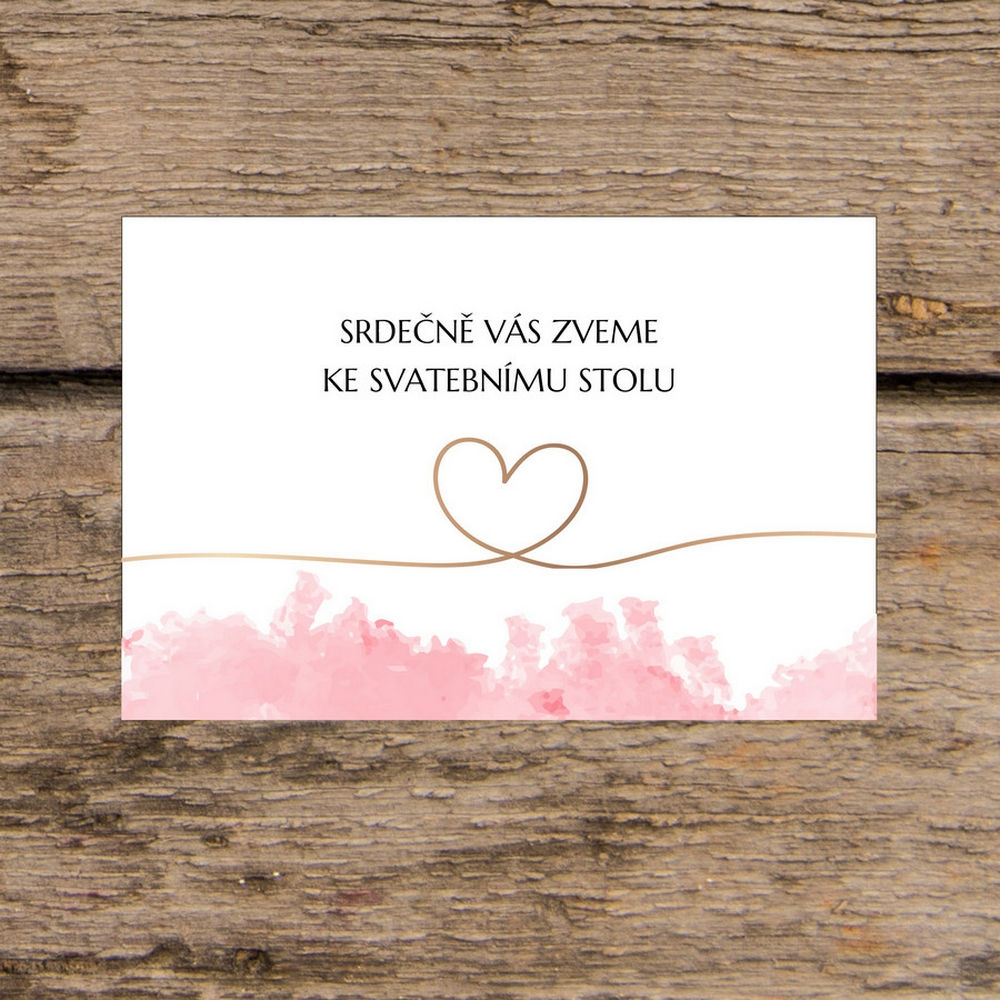 Pozvánka ke svatebnímu stolu - TYP 201