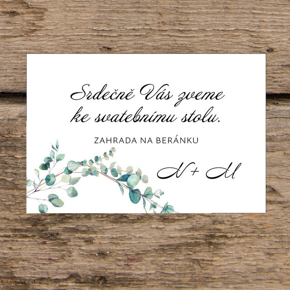 Pozvánka ke svatebnímu stolu - TYP 427