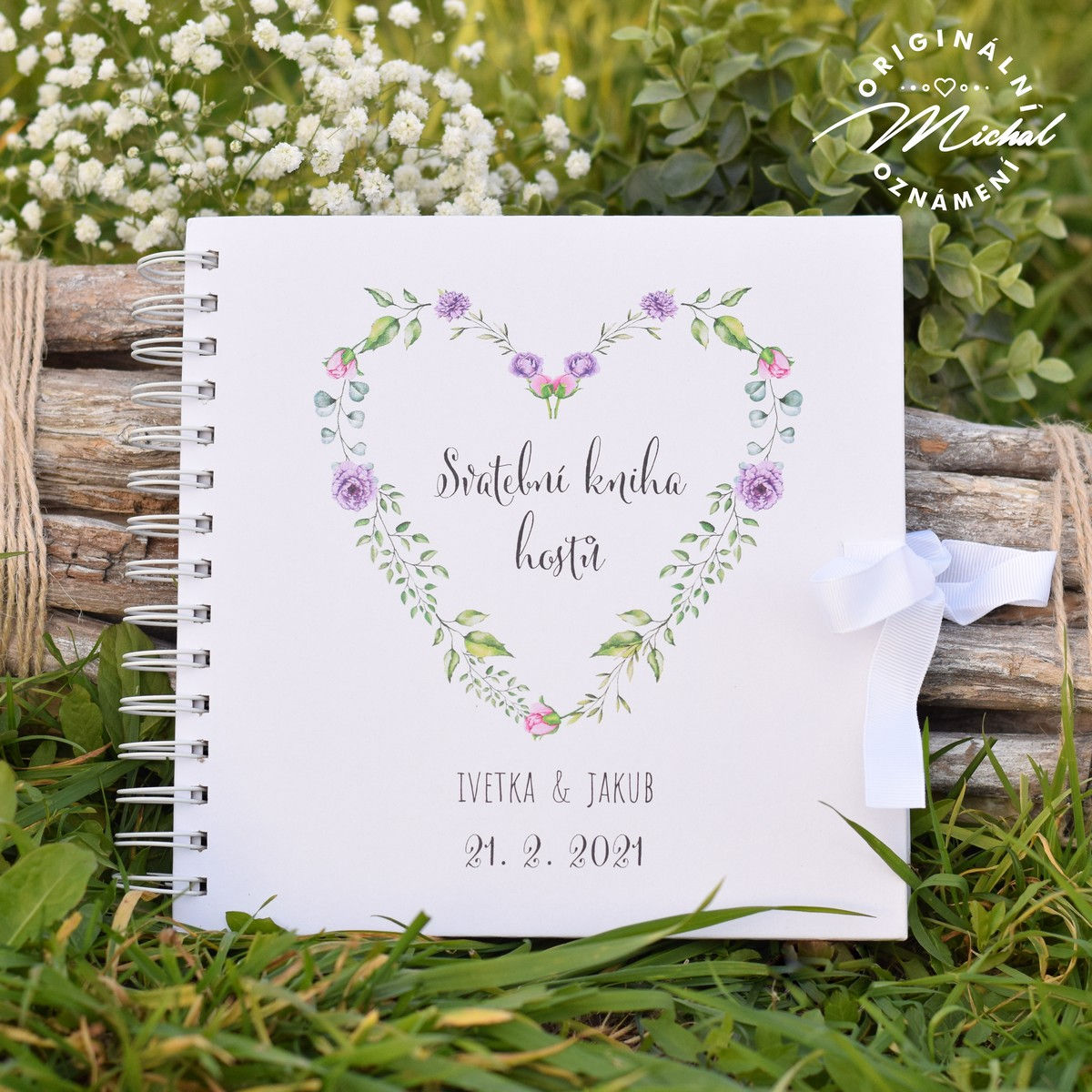 Svatební kniha hostů v pevných knižních deskách - 3