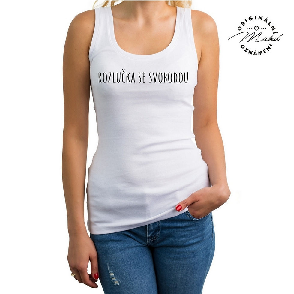 Svatební tílko s potiskem - T25