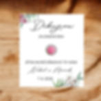 svatební kartička na ibalgin