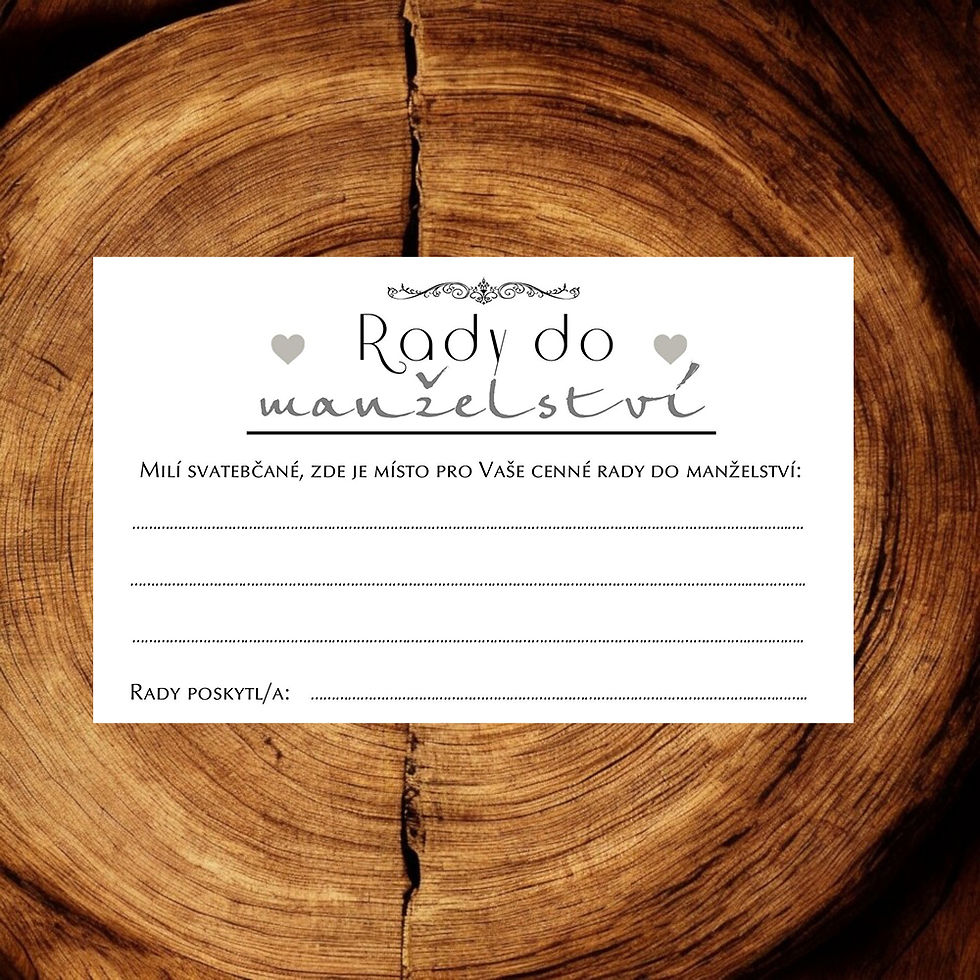 Rady do manželství - TYP 07